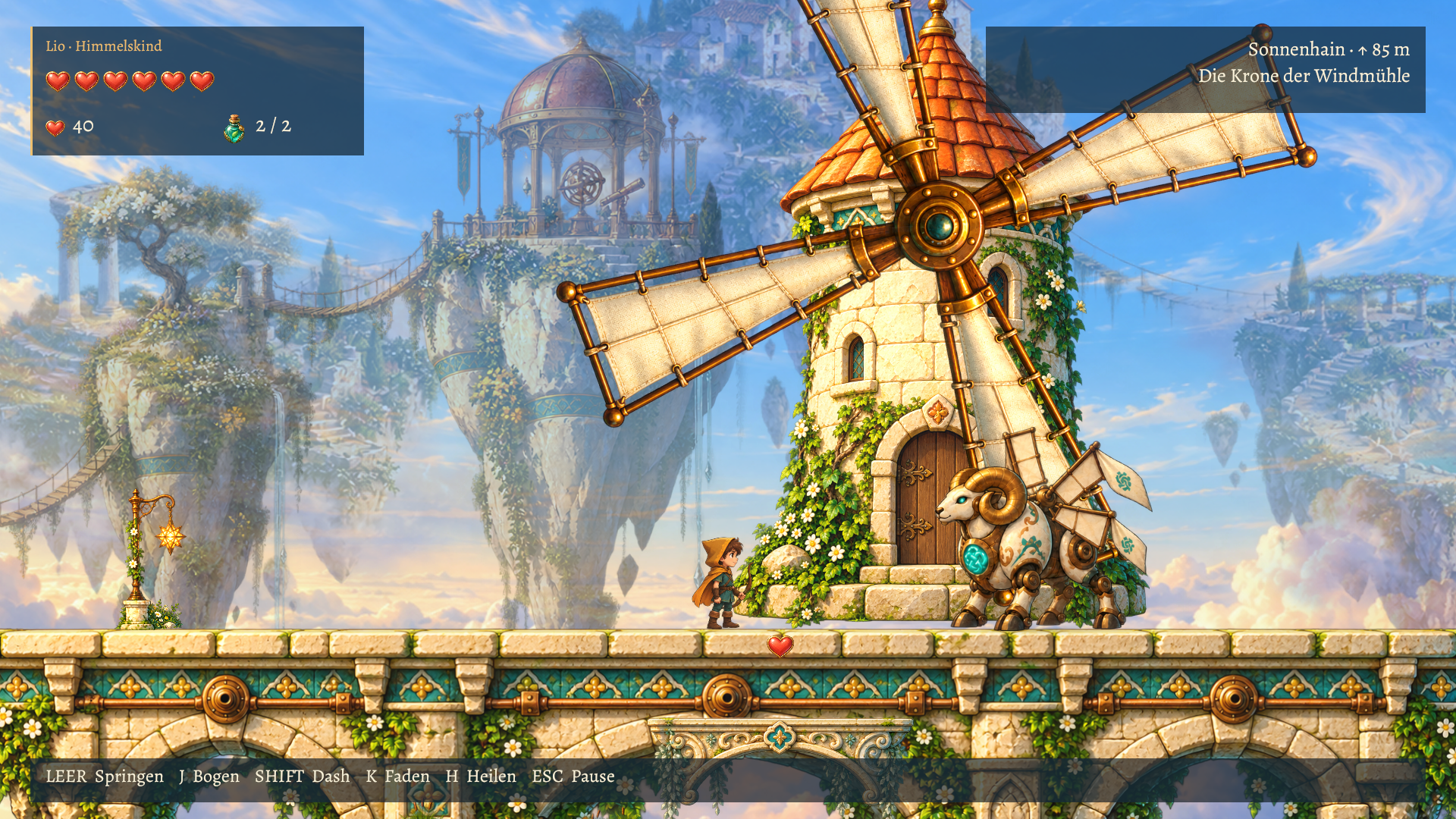 Spielbild: Die Krone der Windmühle