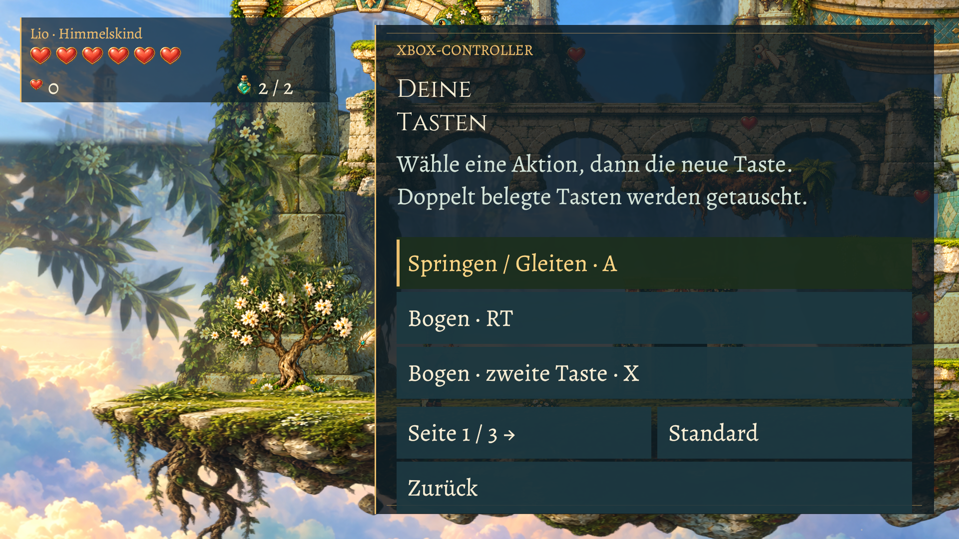 Spielbild: Deine Xbox-Tasten