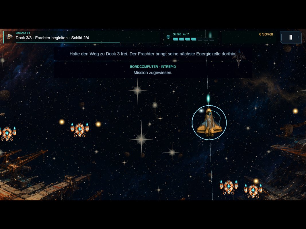 Spielaufnahme aus Space Hero